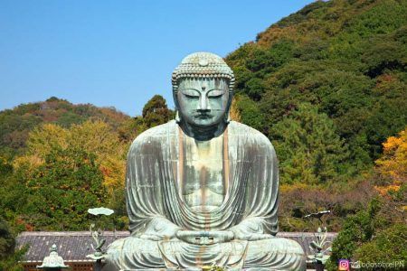 Religión en japón: budismo y sintoísmo - gran buda en kamakura Gran buda en kamakura, símbolo de la religión en japón