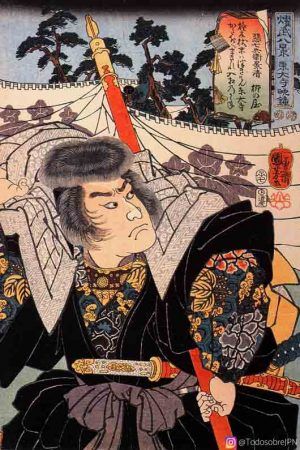 El templo todaiji, visita imprescindible en nara - kuniyoshi vesper bell todaiji Kuniyoshi vesper bell todaiji