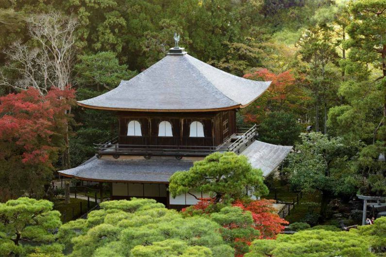 El templo ginkakuji, el pabellón de plata en kioto - templo ginkakuji o pabellon de plata en kioto Templo ginkakuji o pabellón de plata en kioto