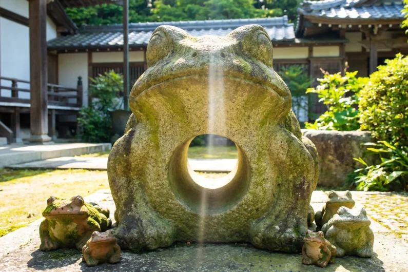 Nyoirin-ji: el templo de las ranas en fukuoka - lucky frog statue rebirth ritual japan ogori tourism Lucky frog statue, rebirth ritual japan, ogori tourism