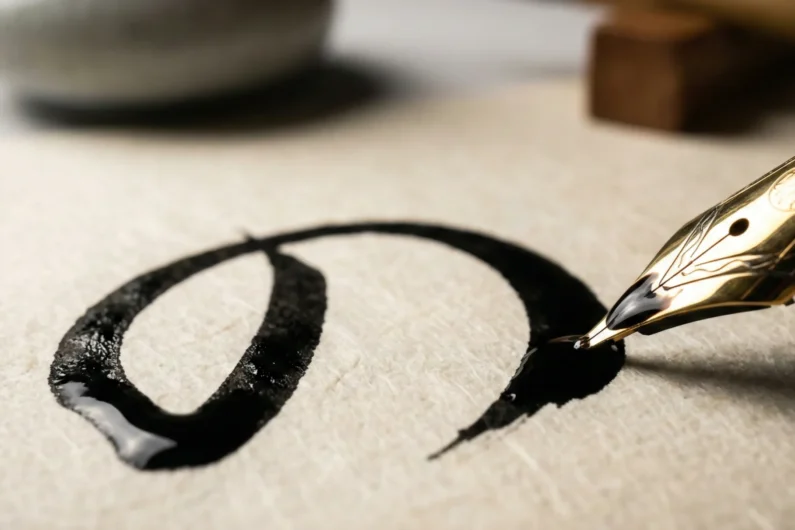 Trucos para entender las partículas 'wa', 'ga' y 'no' de una vez - caligrafia pluma fuente hiragana no japon 2026 El trazo de 'no' (の) en hiragana