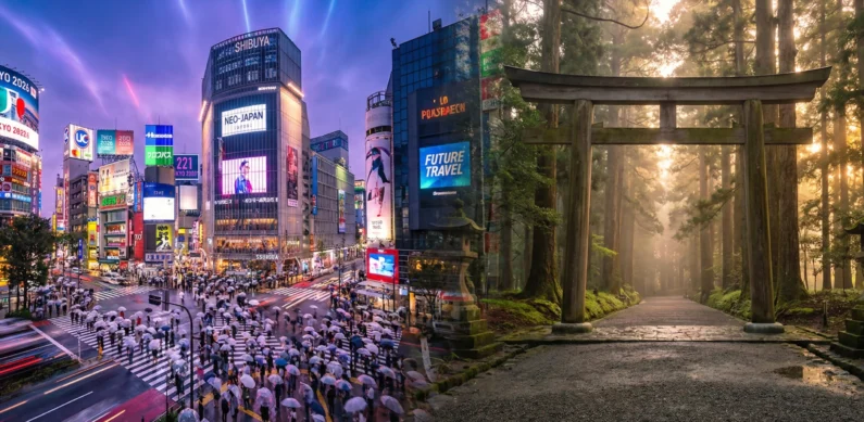 Itinerario japón auténtico: guía completa de 11 días - itinerario japon 11 dias contraste shibuya meiji jingu La dualidad entre el cruce de shibuya y la calma de los santuarios define el mejor itinerario japón 11 días en 2026