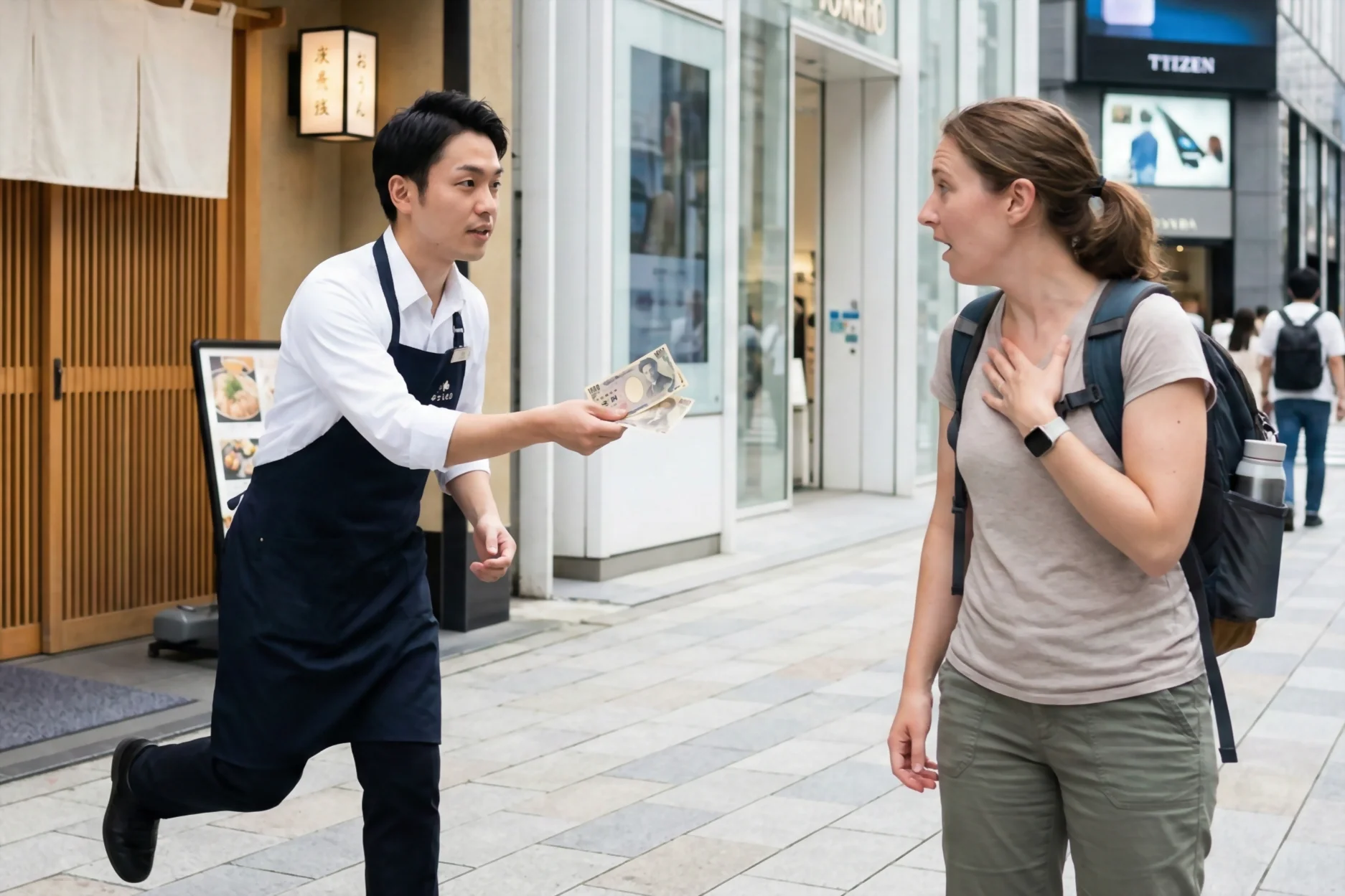 7 cosas de mala educación en japón que los turistas hacen sin saberlo - propina japon omotenashi error turista 2026 Dejar propina es un error cultural, el personal suele devolver el dinero para preservar la hospitalidad pura del omotenashi.