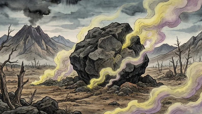 El kitsune en la mitología japonesa y su influencia actual - sessho seki en las llanuras de nasu Vista de la sessho-seki o piedra asesina en las llanuras de nasu