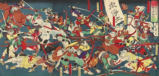 Quién fue tokugawa ieyasu, el gran unificador de japón y el shogunato edo - tokugawa ieyasu en la victoria de azukizaka Representación de una victoria temprana clave en la vida de tokugawa ieyasu durante la batalla de azukizaka, en pleno caos del periodo sengoku