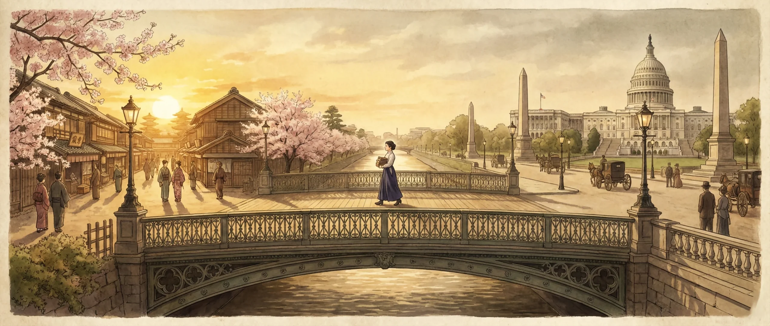 Tsuda umeko la pionera que revolucionó la educación femenina en japón - tsuda umeko puente de la educacion en japon scaled Tsuda umeko, la integrante más joven de la misión iwakura y fundadora del joshi eigaku juku
